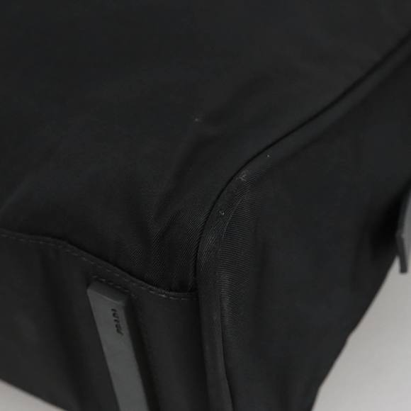 PRADA Hand Bag Nylon Black Gold Auth 101157 - Picture 8 of 16